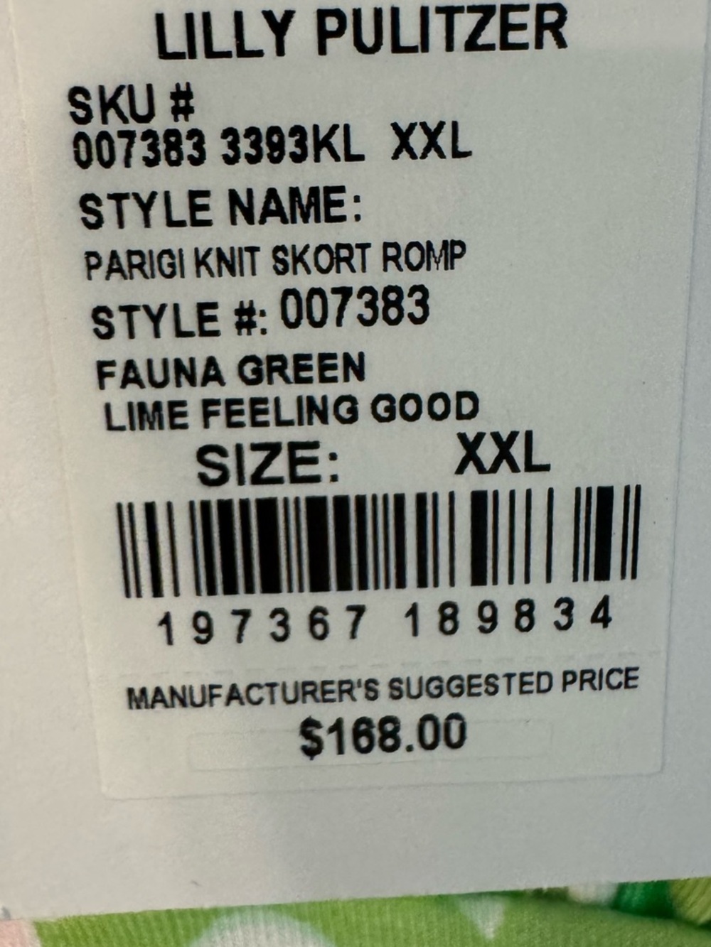 Lilly Pulitzer Parigi knit romper XXL - Picture 5 of 5